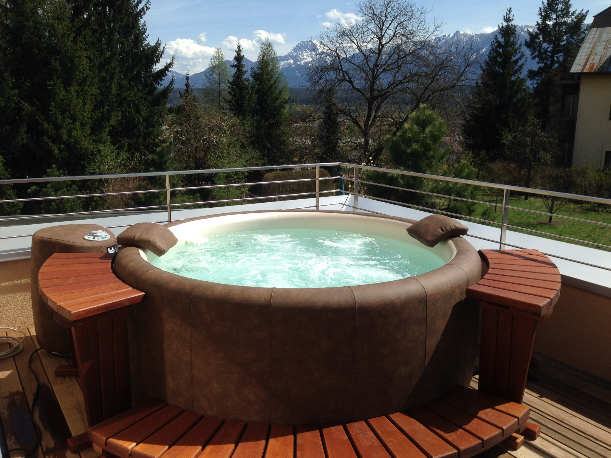 vasca idromassaggio da terrazzo